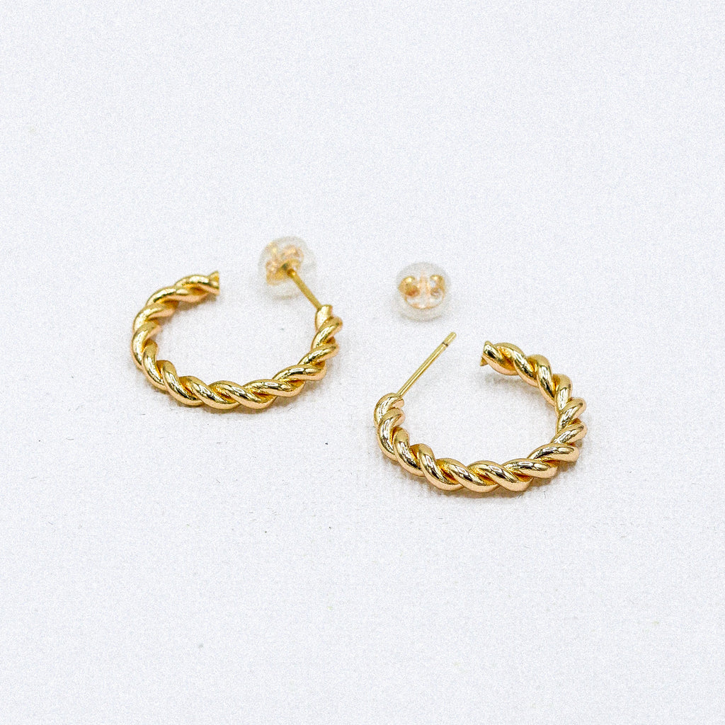 ROPE HOOP EARRINGS