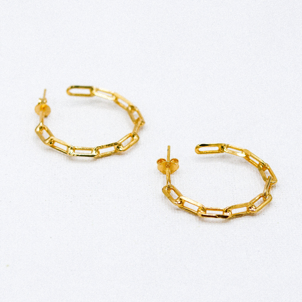 LINK HOOPS EARRINGS